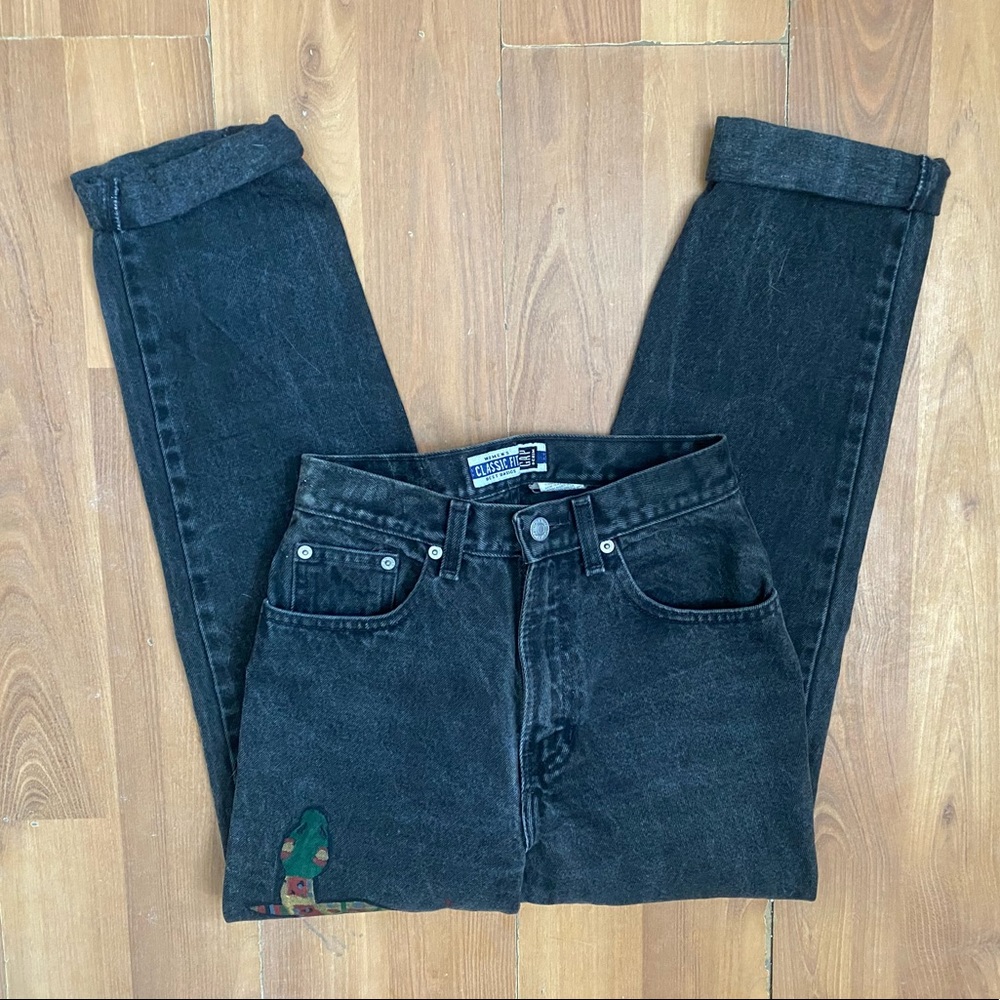 Handpainted Mom Jeans